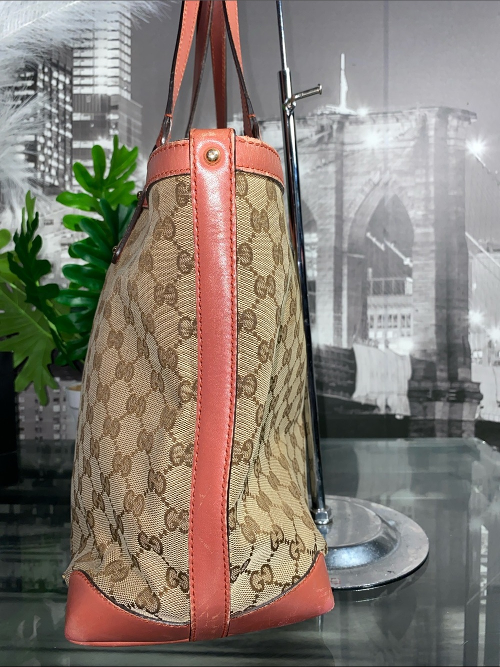 Authentic Rare Pink Gucci GG Tote Bag ONLY Without Pouch - Picture 17 of 17